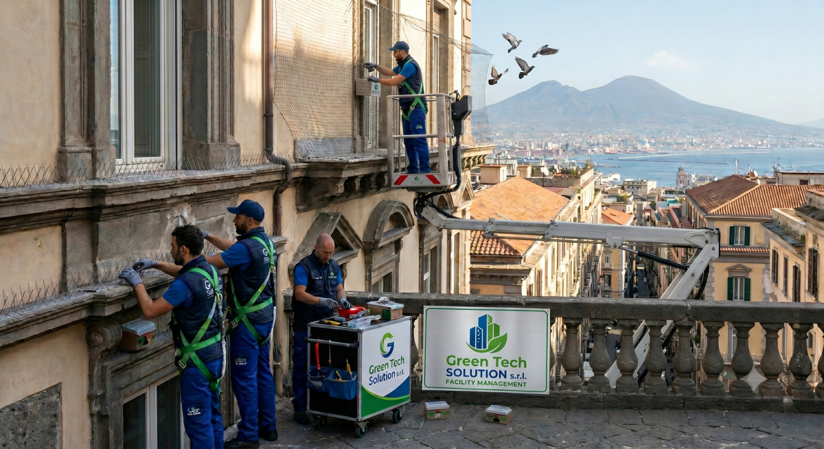 Allontanamento volatili e dissuasione piccioni