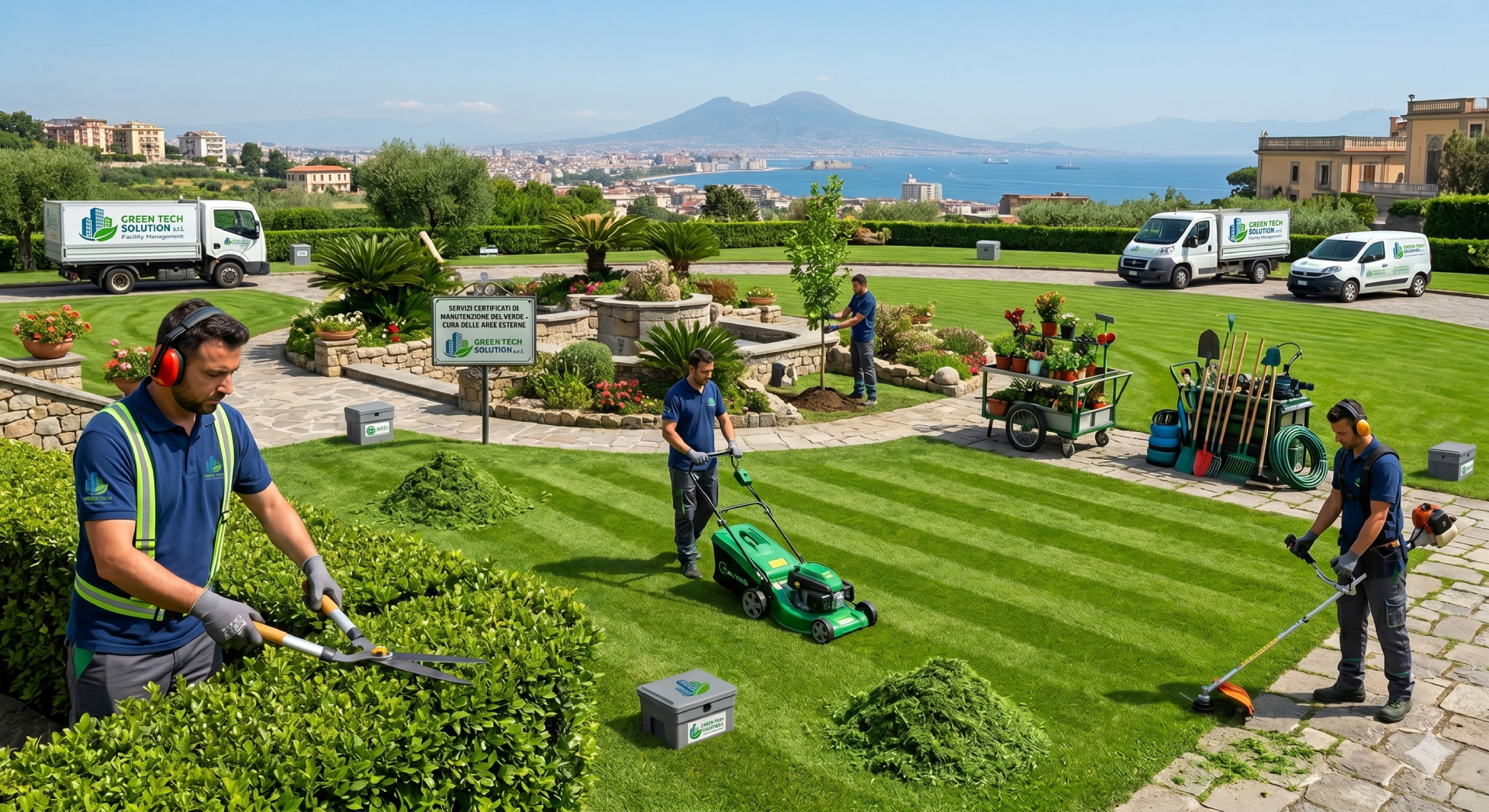Manutenzione del verde e cura aree esterne